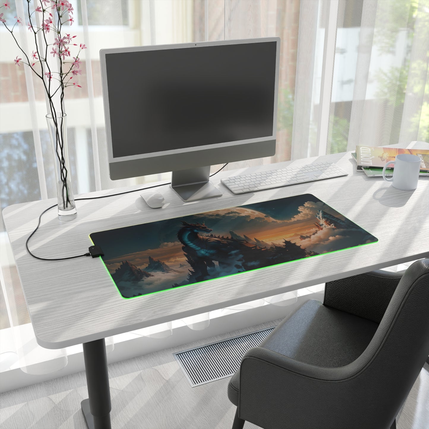 Temple Guardian LED Gaming Mouse Pad