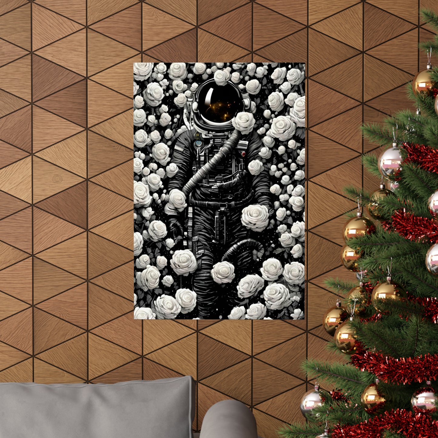 Rose astronaut 3 Premium Matte Vertical Posters