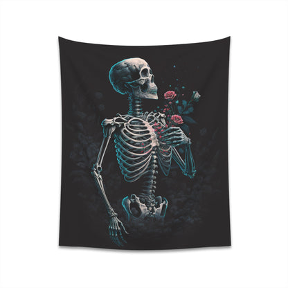 Tela decorativa Esqueleto rosa -3 Impreso 