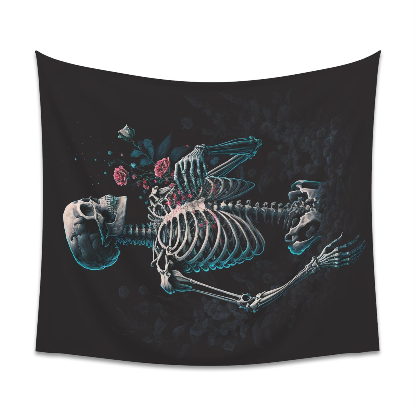 Rose skeleton -3 Printed Wall Tapestry