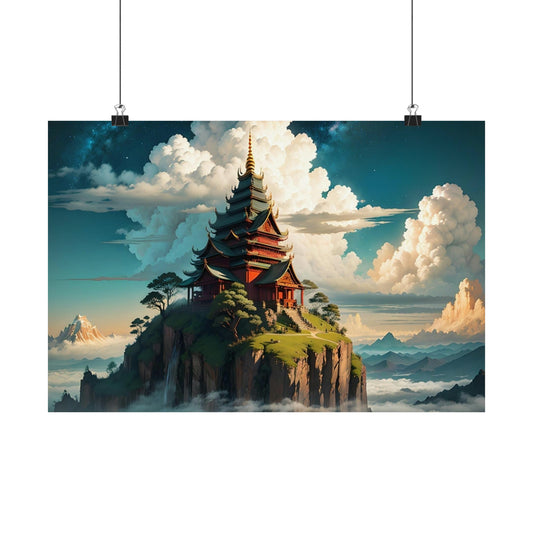 Temple of wisdom Premium Matte horizontal posters