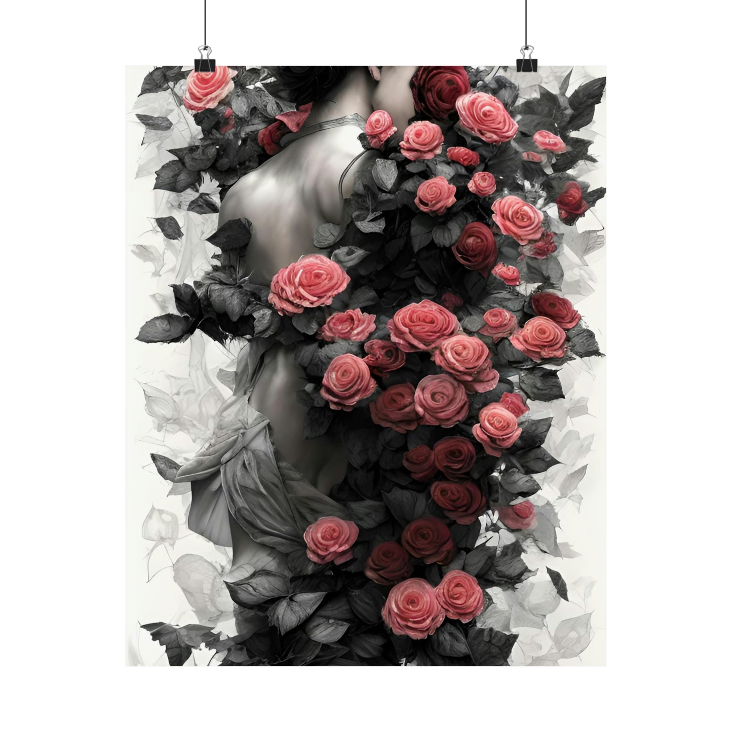 Rose woman Premium Matte Vertical Posters