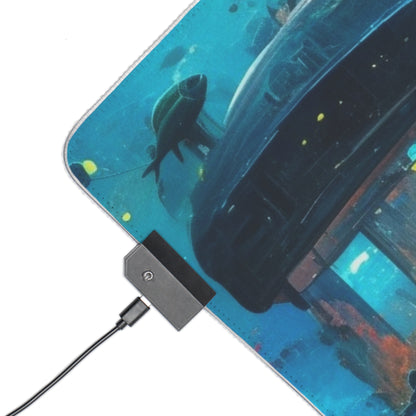 Aquatic Haven-2 LED Gaming Mouse Pad