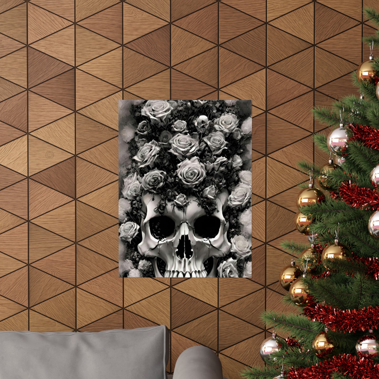 Rose & skull 4 Premium Matte Vertical Posters