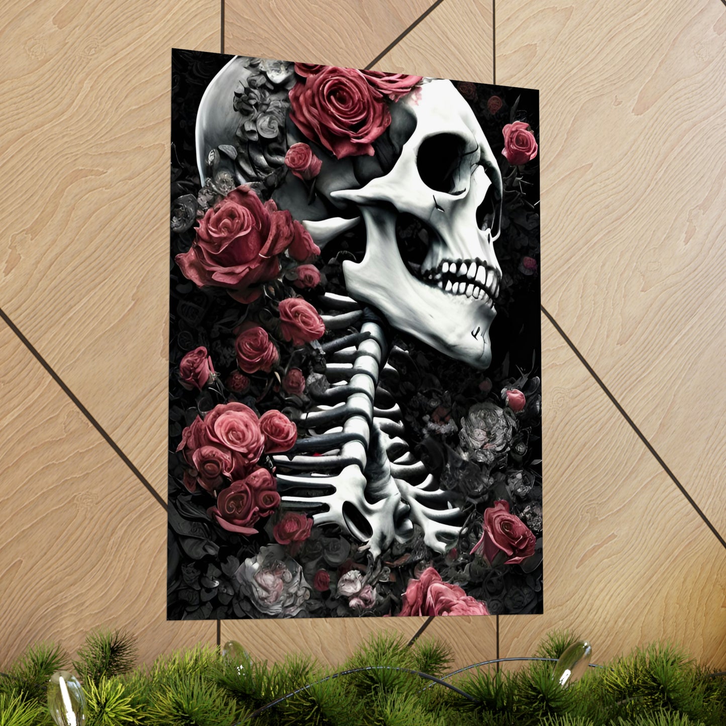Rose & skull 6 Premium Matte Vertical Posters