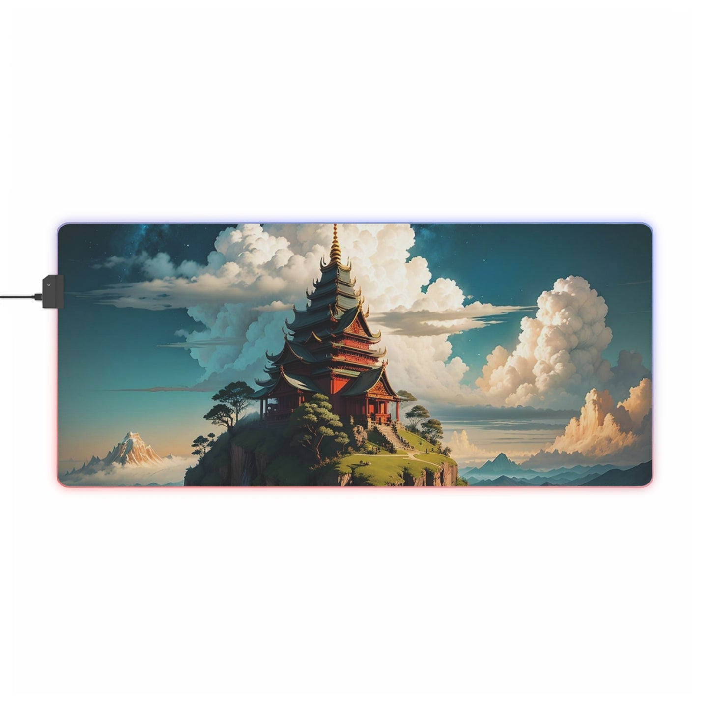 Temple of wisdom LED Gaming Mouse Pad