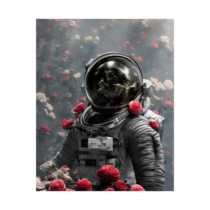 玫瑰宇航员 4 高级哑光竖版海报