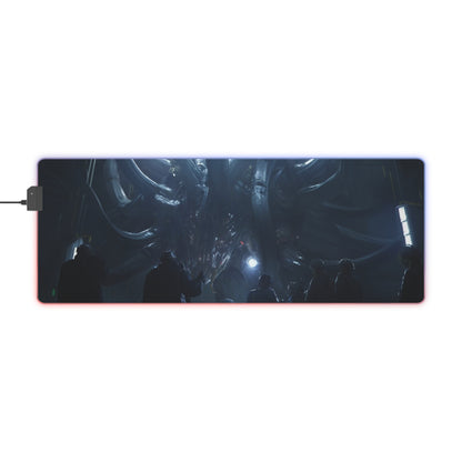 Mechanical Heart LED Gaming Mouse Pad