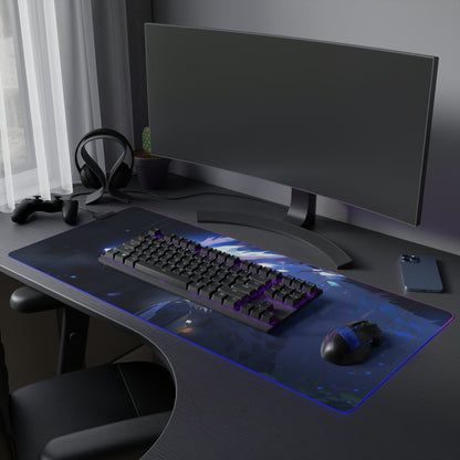 Ancestral Wolf LED Gaming Mouse Pad