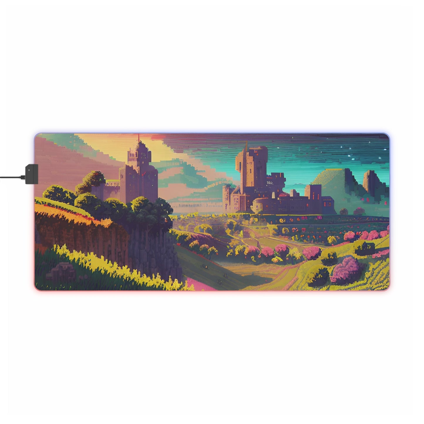 Pixel castles LED Gaming Mouse Pad