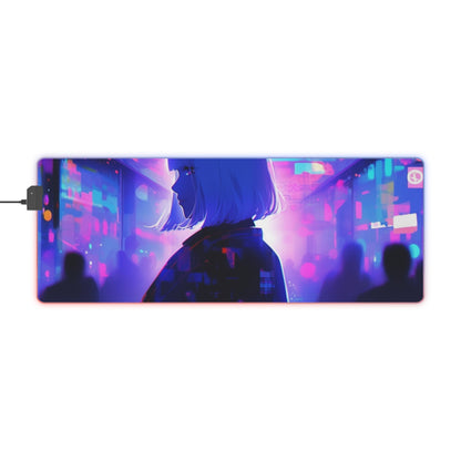 Neon Whispers LED Gaming Mouse Pad