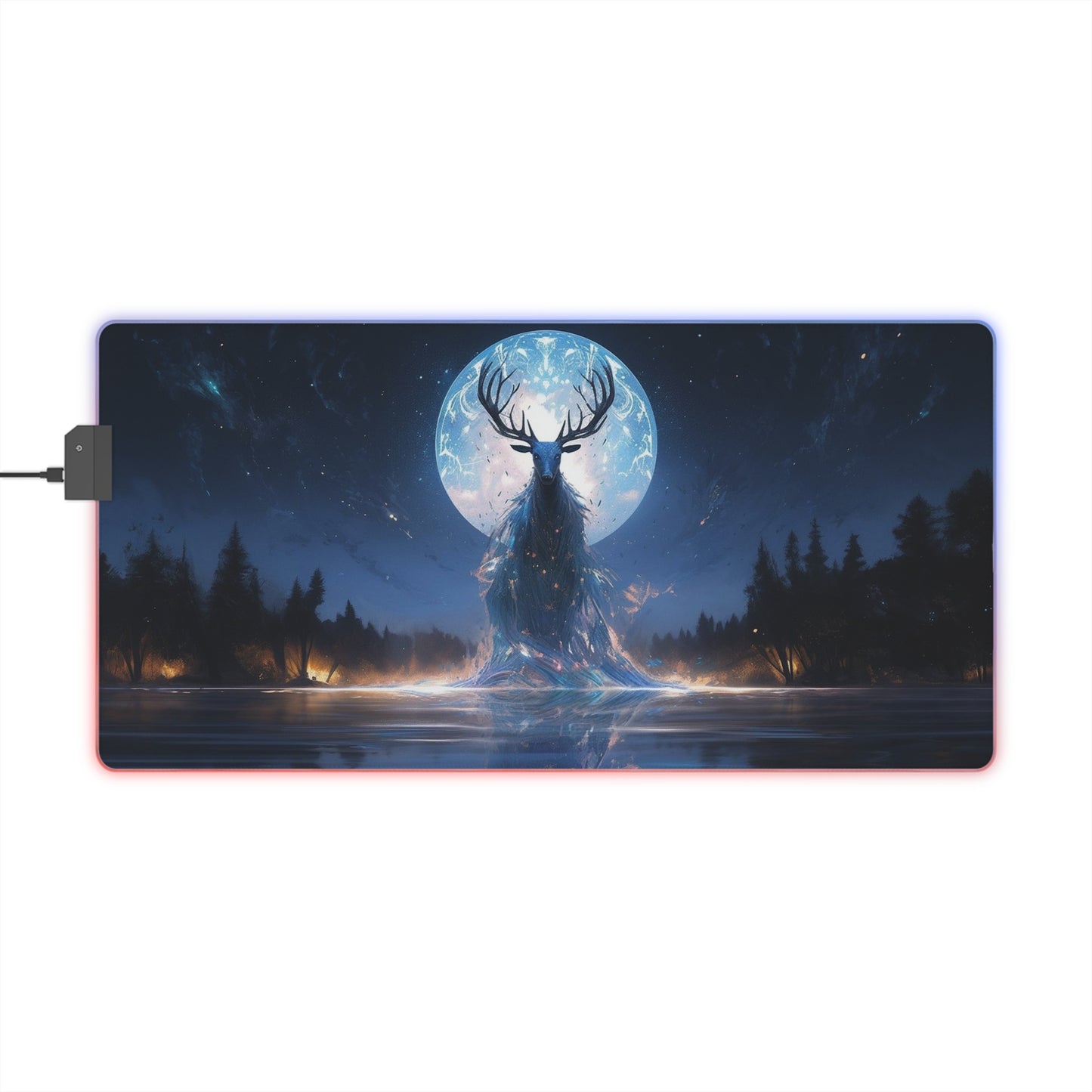 Spectral Deer LED Gaming Mouse Pad