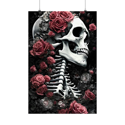 Rose & skull 6 Premium Matte Vertical Posters