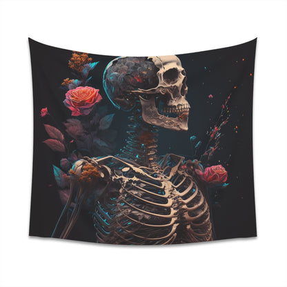 Rose skeleton -1 Printed Wall Tapestry
