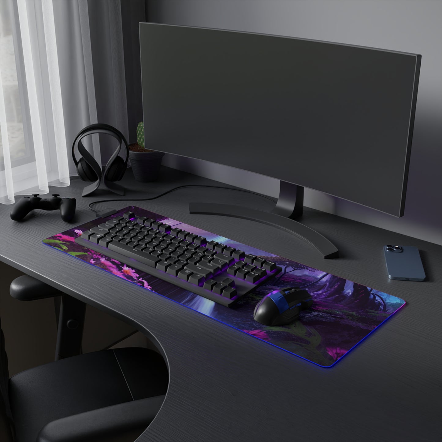 Mystical forest LED Gaming Mouse Pad