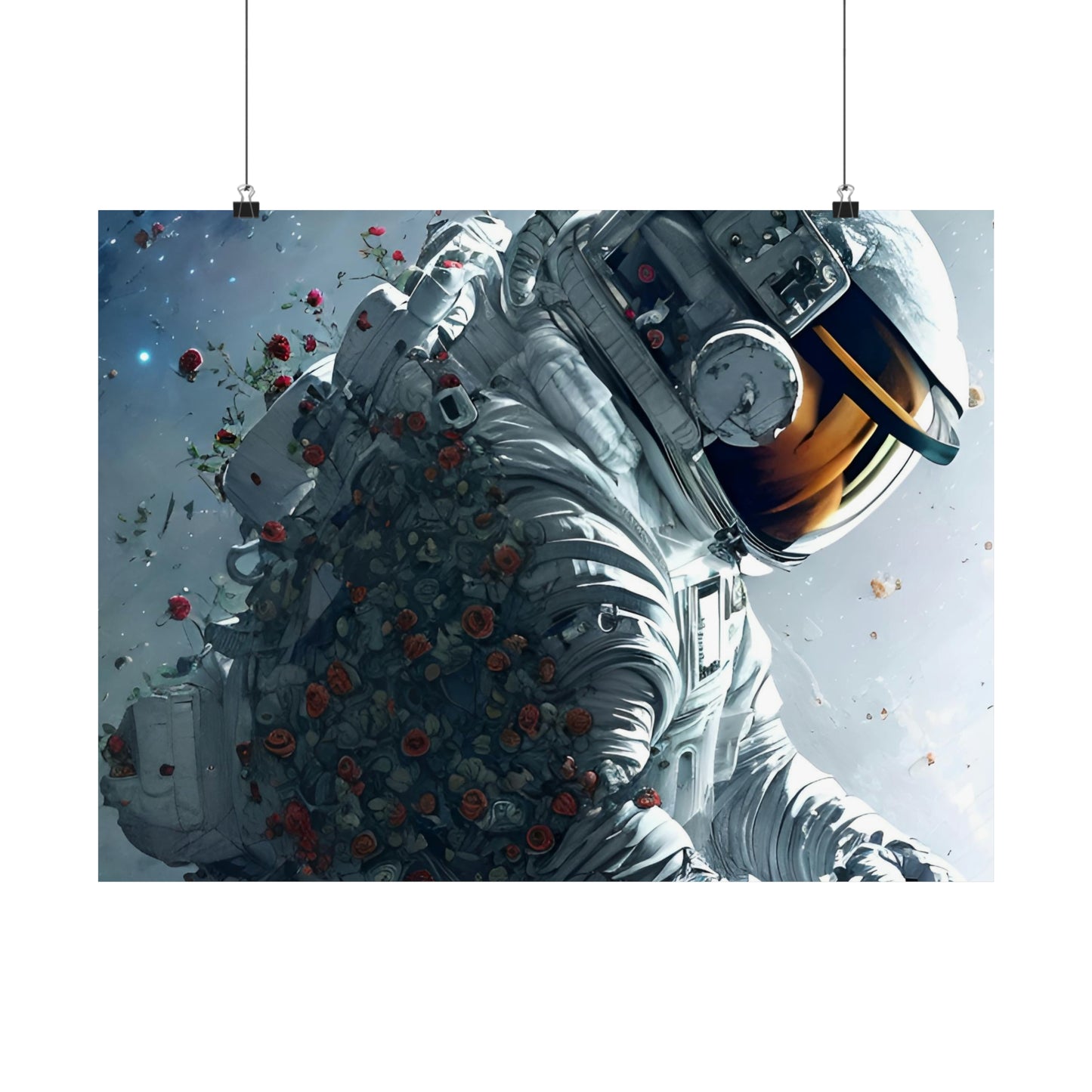 Rose Astronaut 6 Premium Matte 横向海报