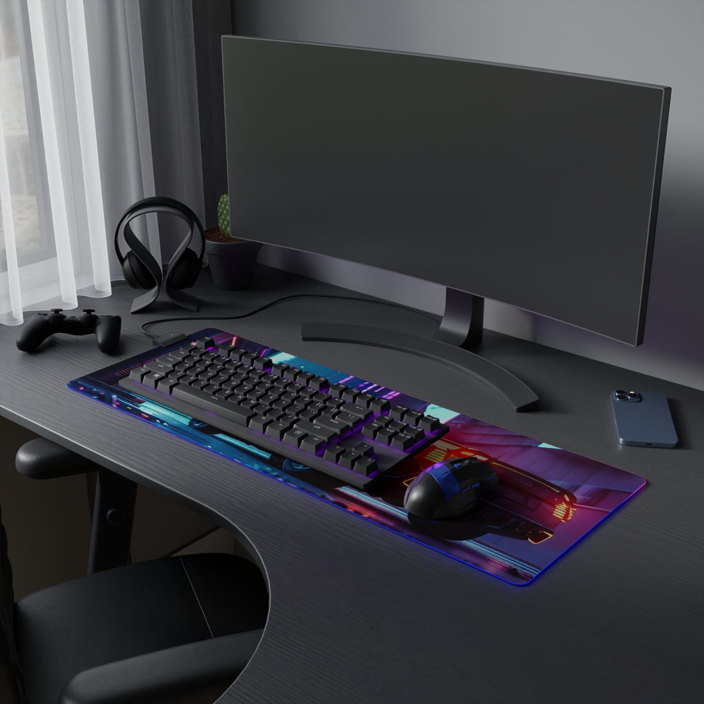 Cyber Rider LED Gaming Mouse Pad