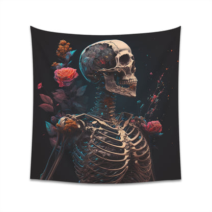 Rose skeleton -1 Printed Wall Tapestry