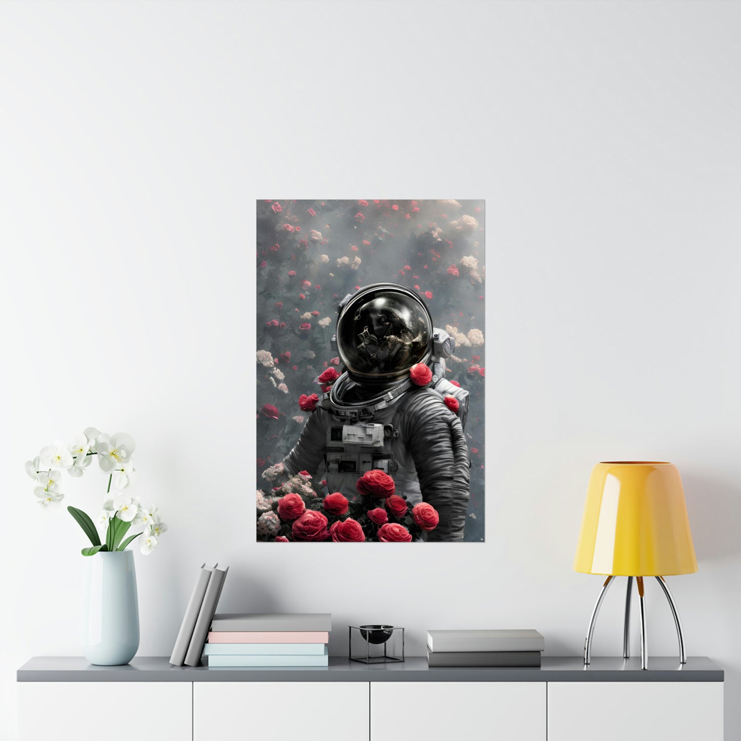 Rose Astronaut 4 Premium Matte Vertical Posters