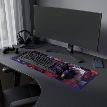 Rose Space Cadet LED Gaming Mouse Pad