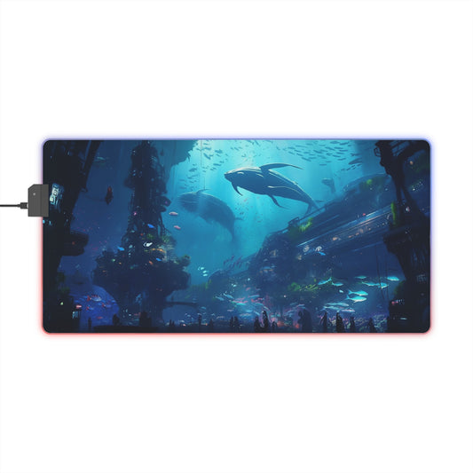 Aquatic Haven-1 LED Gaming Mouse Pad