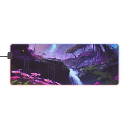 Mystical forest LED Gaming Mouse Pad