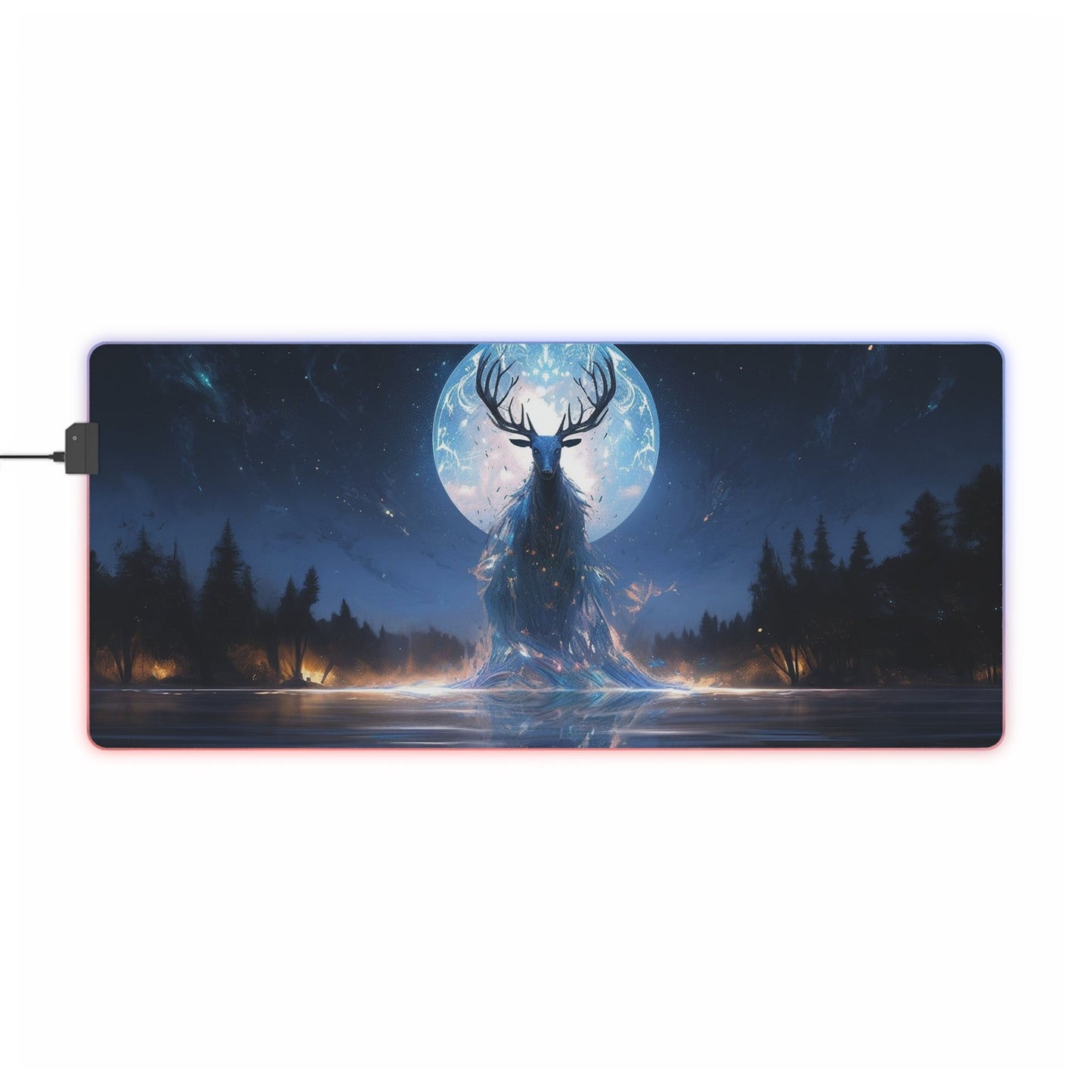 Spectral Deer LED Gaming Mouse Pad