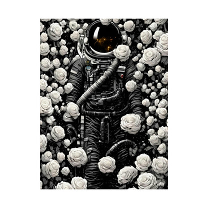Rose astronauta 3 pósteres verticales mate premium 