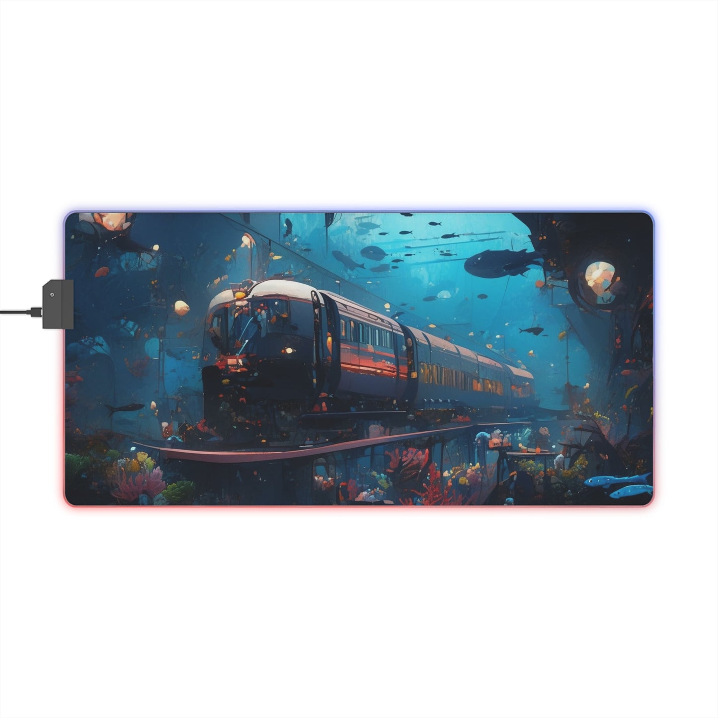 Submerged Metro LED Gaming Mouse Pad