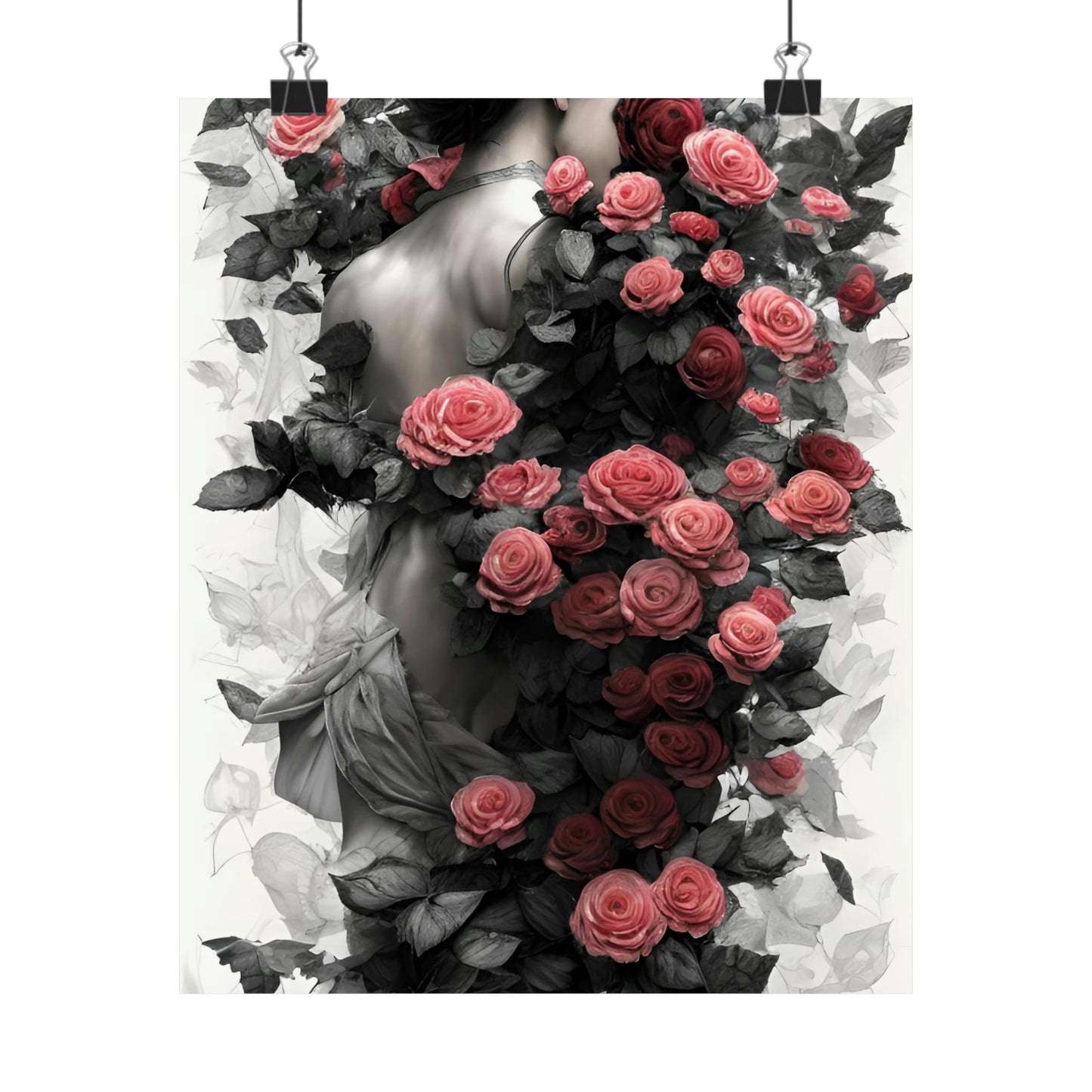 Rose woman Premium Matte Vertical Posters
